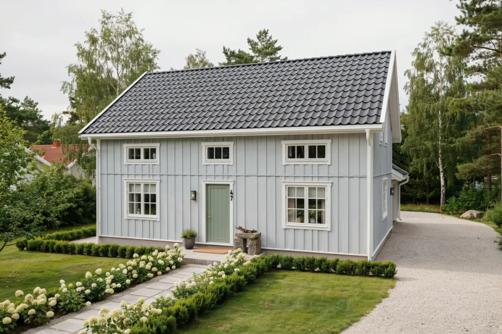 oml ggning av betongtak p villa i tr kvista eker